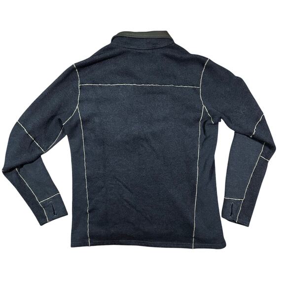 KUHL Men’s Interceptr Quarter Zip Fleece Jacket Mutiny Blue Pull Over - Picture 4 of 4